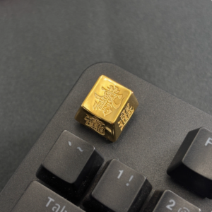 Custom-Engraved Solid Gold-Plated Copper Keycaps